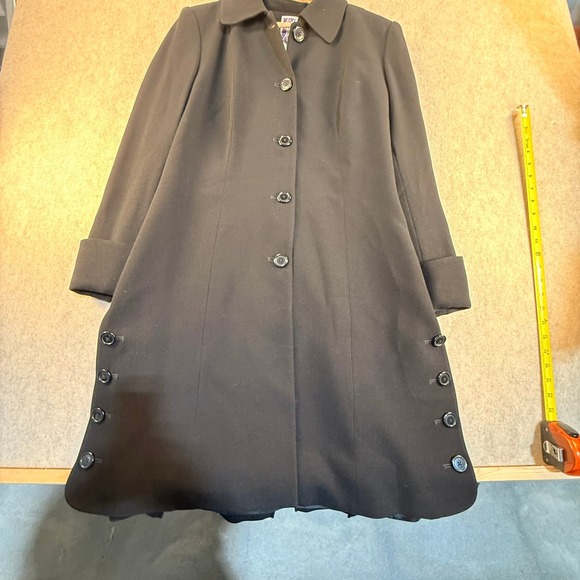 Zelda Jackets & Blazers - Zelda Black Button Front Car Coat Vintage Style Side Button Detail Size 6